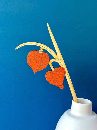Hand Painted Chinese Lanterns Stem - Natty Deco_Just Makers