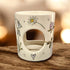 Hand Painted Floral Oil or Wax Burner - Jenny Blue Art_Just Makers1