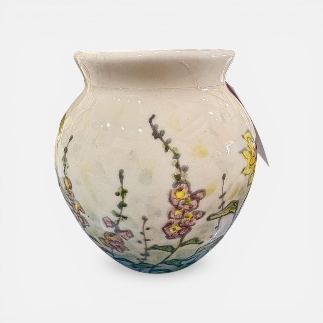 Hand Painted Sunflower Vase - Jenny Blue Art_Just Makers