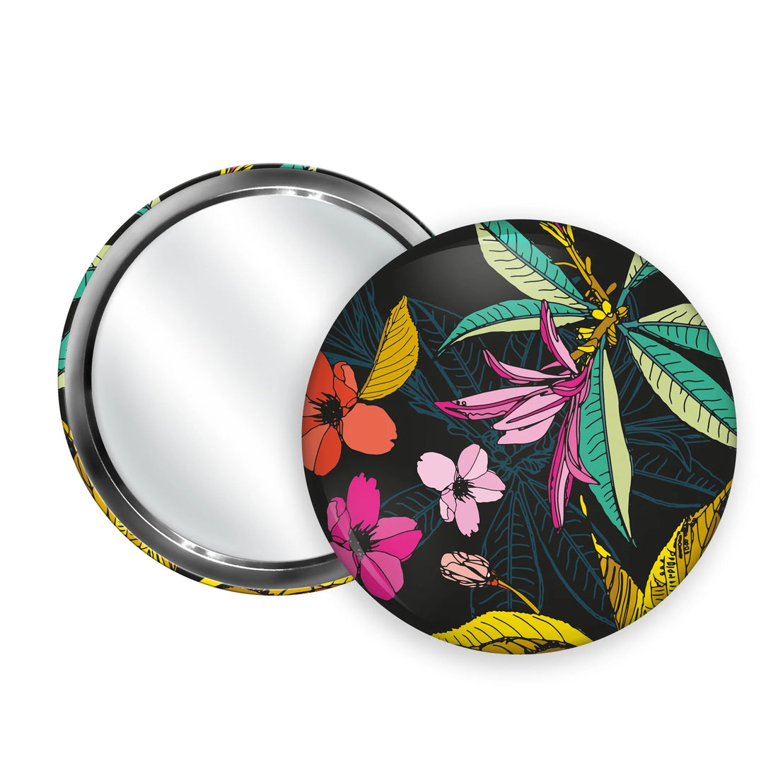 Handbag Mirror-Floral - Bean and Bemble_Just Makers