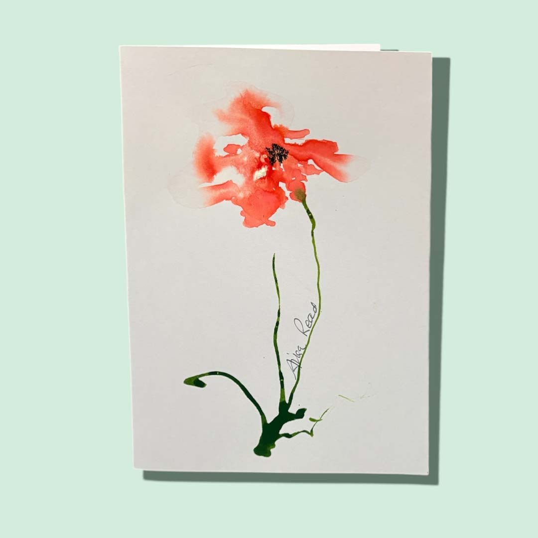 Handpainted Card - Ailsa Read - Just Makers Ailsa Read Fine Art Painter