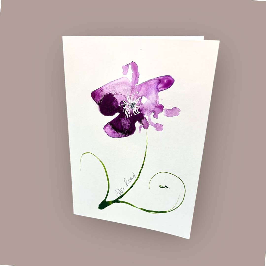 Handpainted Card - Ailsa Read - Just Makers Ailsa Read Fine Art Painter