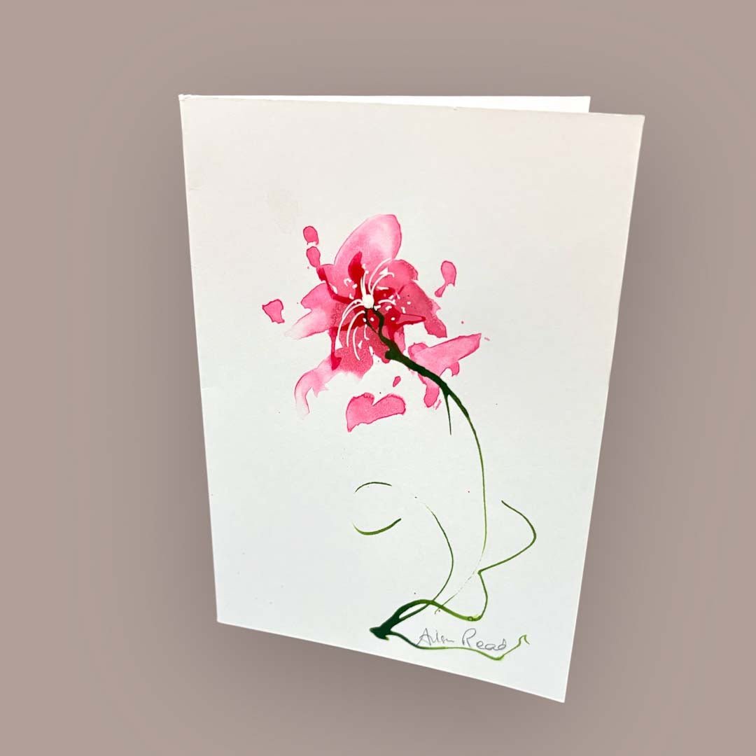 Handpainted Card - Ailsa Read - Just Makers Ailsa Read Fine Art Painter