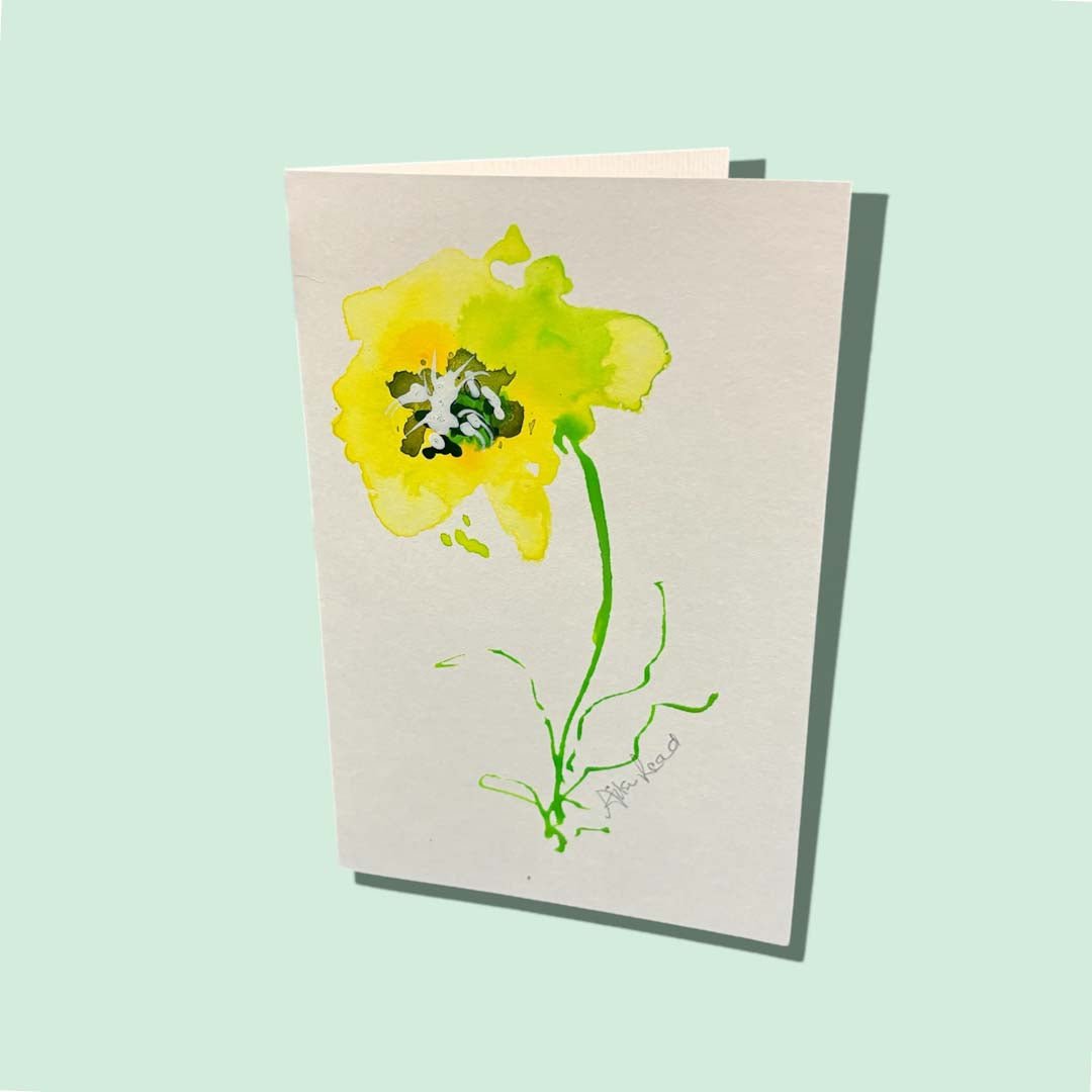 Handpainted Card - Ailsa Read - Just Makers Ailsa Read Fine Art Painter