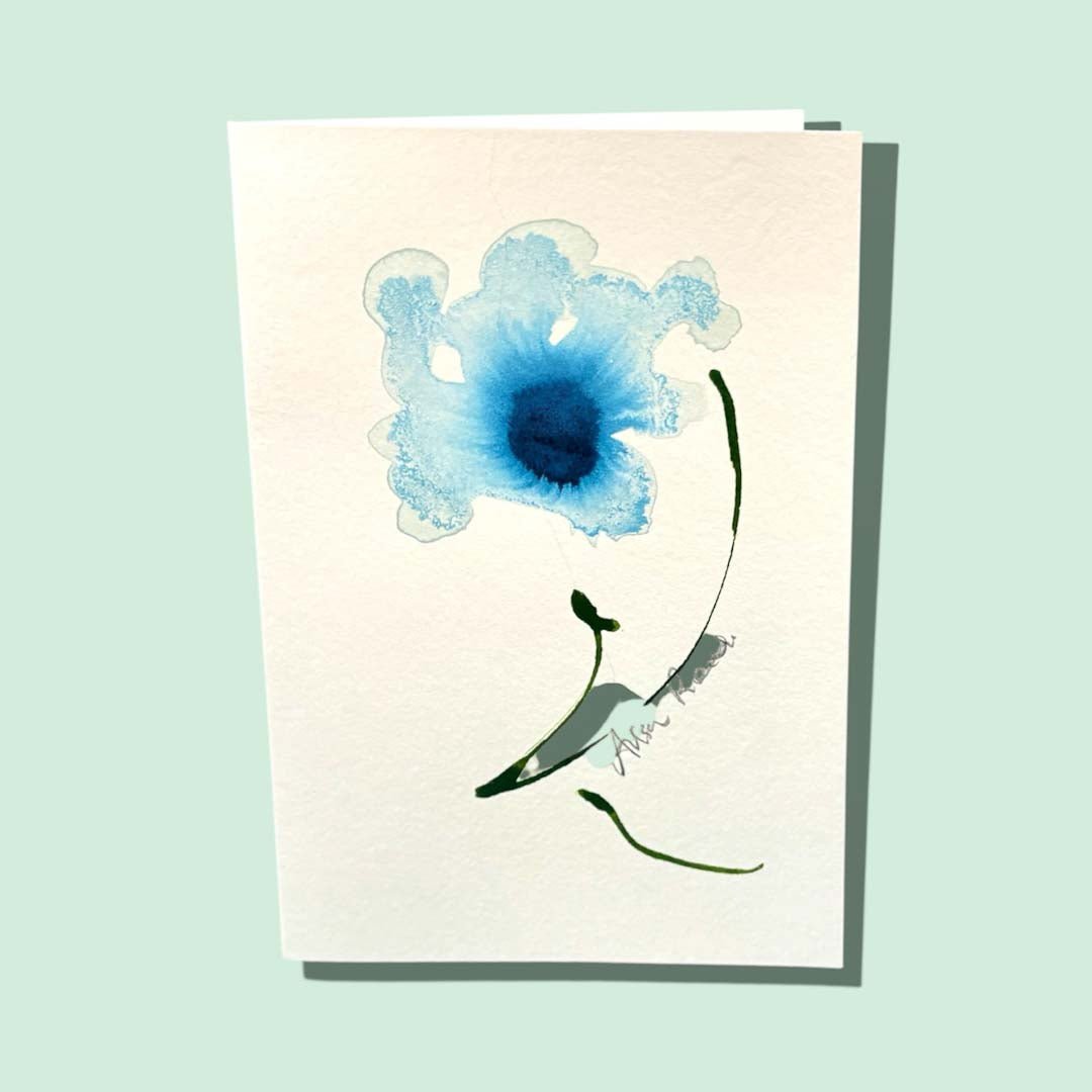 Handpainted Card - Ailsa Read - Just Makers Ailsa Read Fine Art Painter