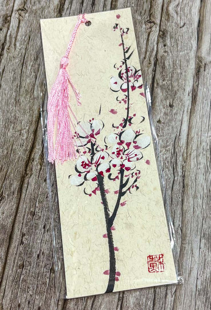 Handpainted Chinese Blossom Bookmark - Su Yao_Just Makers