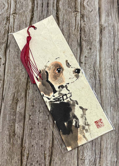 Handpainted Dog Bookmark - Su Yao_Just Makers