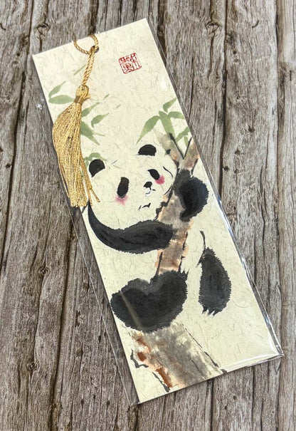 Handpainted Panda Bookmark - Su Yao_Just Makers
