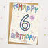 Happy 6th Birthday Card - Scribble & Print Co_Just Makers