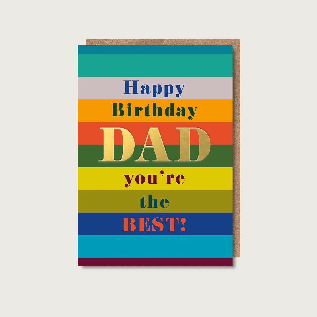 Happy Birthday Best Dad Card - Maggie Magoo Designs_Just Makers