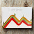 Happy Birthday Stripey Hiker Greeting Card - Beverley Holgate_Just Makers
