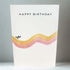 Happy Birthday Stripey Skateboarder Greeting Card - Beverley Holgate_Just Makers