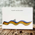 Happy Birthday Stripy Cyclist Greeting Card - Beverley Holgate_Just Makers