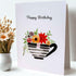 Happy Birthday Tea Cup Greeting Card - Beverley Holgate_Just Makers