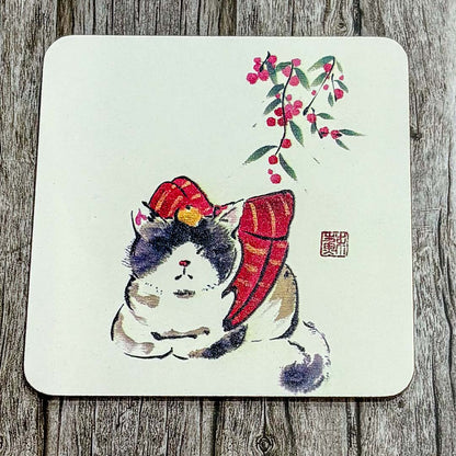 Happy Sleeping Cat Coaster - Su Yao_Just Makers