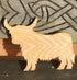 Hardwood Highland Cow Cheese / Bread Board - Wild Wood Gifts_Just Makers
