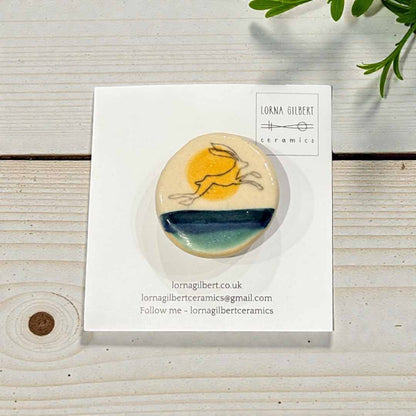 Hare Brooch - Lorna Gilbert_Just Makers