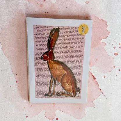 Hare Words A4 Print - The Proverbial Hare_Just Makers