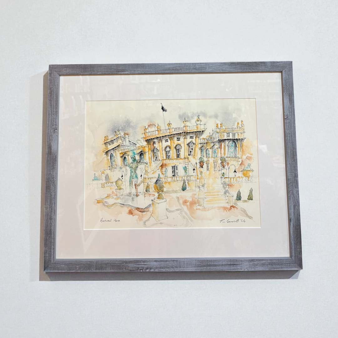 Harewood House Framed ORIGINAL Painting - Tim Gomersall Art_Just Makers