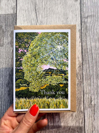 Harewood to Almscliffe Crag Thank You Card by Sarah Jane Nicholls_Just Makers