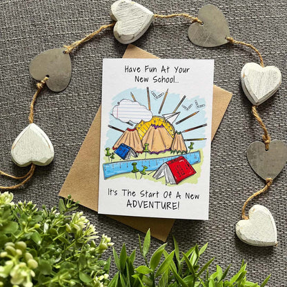 Have Fun at Your New School Birthday Card - HD Designs_Just Makers