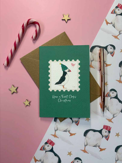 Have a First Class Christmas Card by Antonia Illustration - Just Makers Antonia Illustration