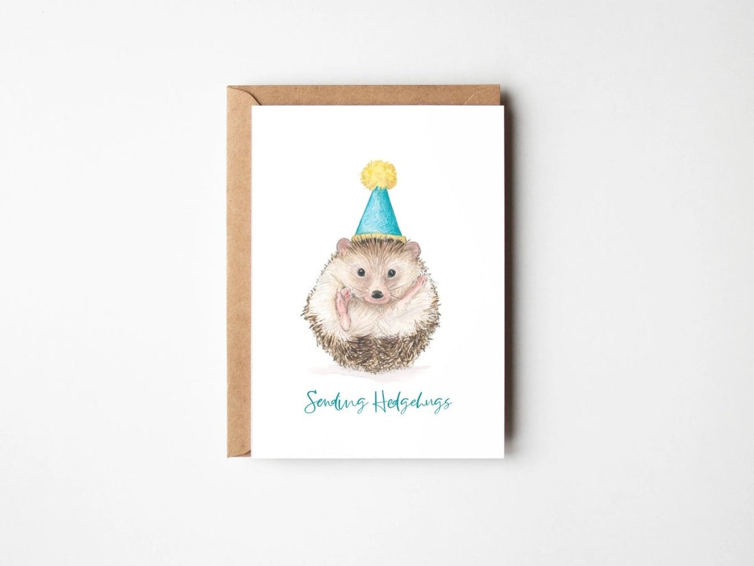 Hedgehugs Card - Antonia Illustration - Just Makers Antonia Illustration