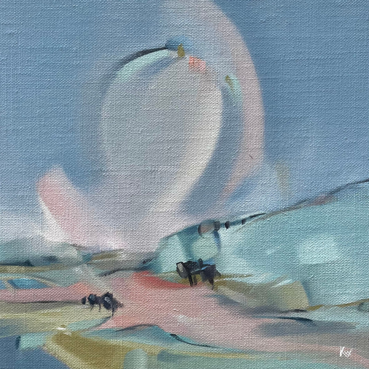Held Between Skies Painting - Katherine Whitby_Just Makers