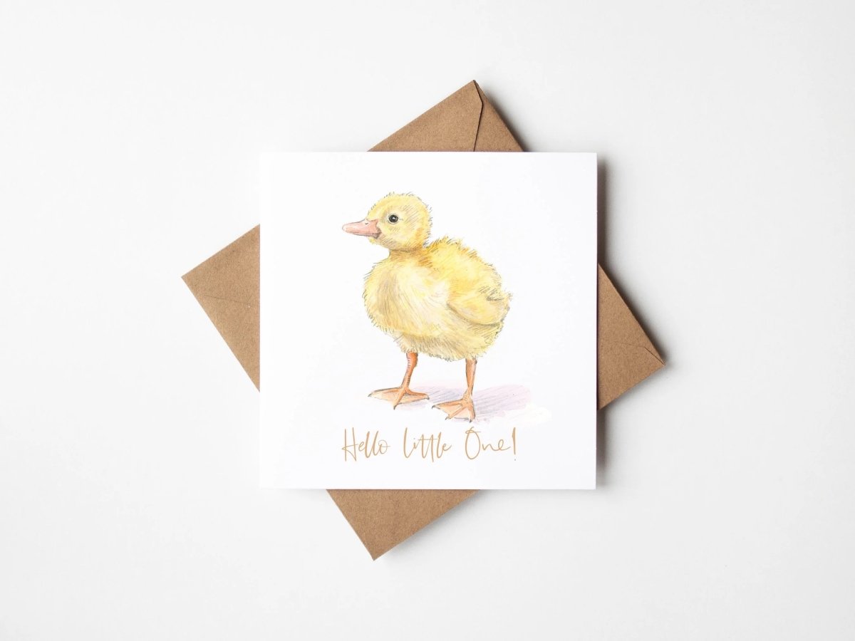 Hello Little One Card - Antonia Illustration - Just Makers Antonia Illustration