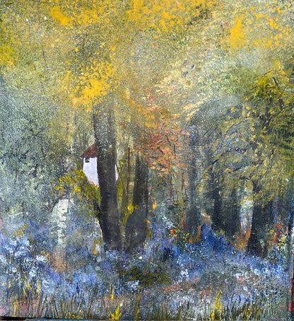 Hidden in the Bluebell Wood painting_Jeanne Mundy_Just Makers