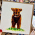 Highland Calf Greeting Card - Little Snowdrop Designs_Just Makers