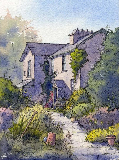 Hill Top, Lake District Painting - Matty Burnham_Just Makers