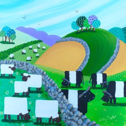 Hills and Dales Greeting Card - Nikky Corker - Just Makers Nikky Corker