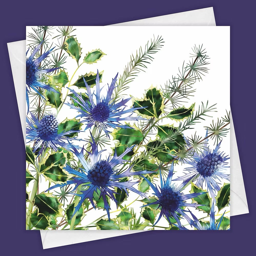 Holly Bouquet Greeting Card - Fiona Calder_Just Makers