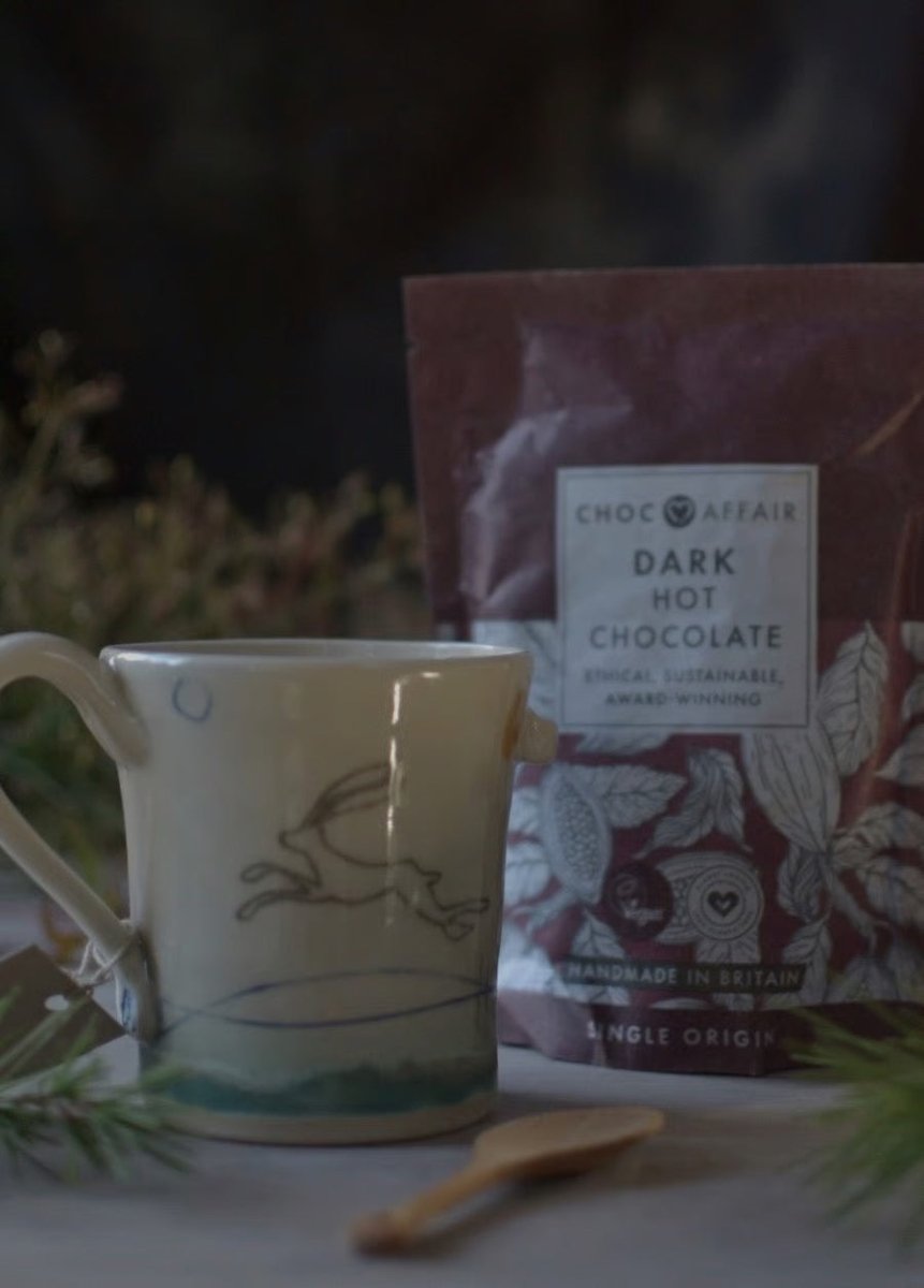 Hot Chocolate Mug - Hare - Lorna Gilbert - Just Makers Lorna Gilbert Ceramics