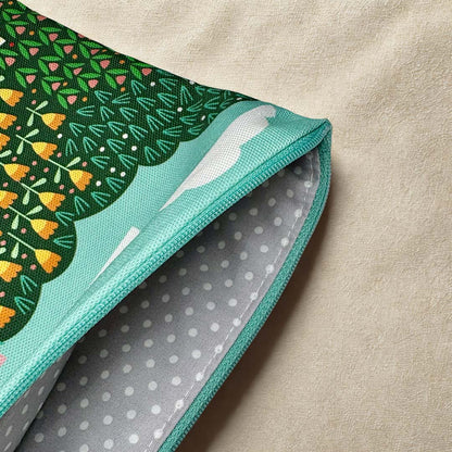 House on Hill Fabric Pouch Open - Maggie Magoo Designs_Just Makers