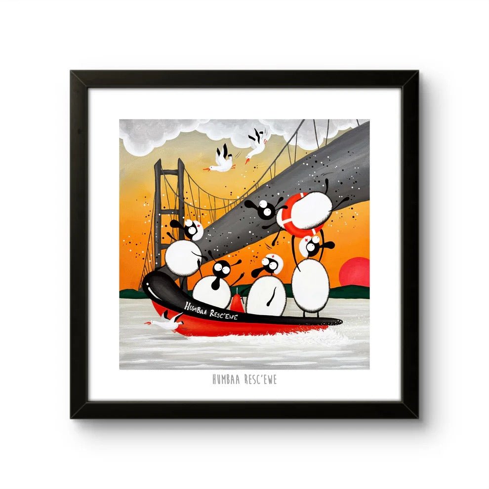 Humbaa Resc - Ewe 10" Print - Mervyn Tay Art - Just Makers Mervyn Tay Art