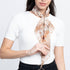 Hydrangeas Print Silk Chiffon Neckerchief Scarf_Just Makers