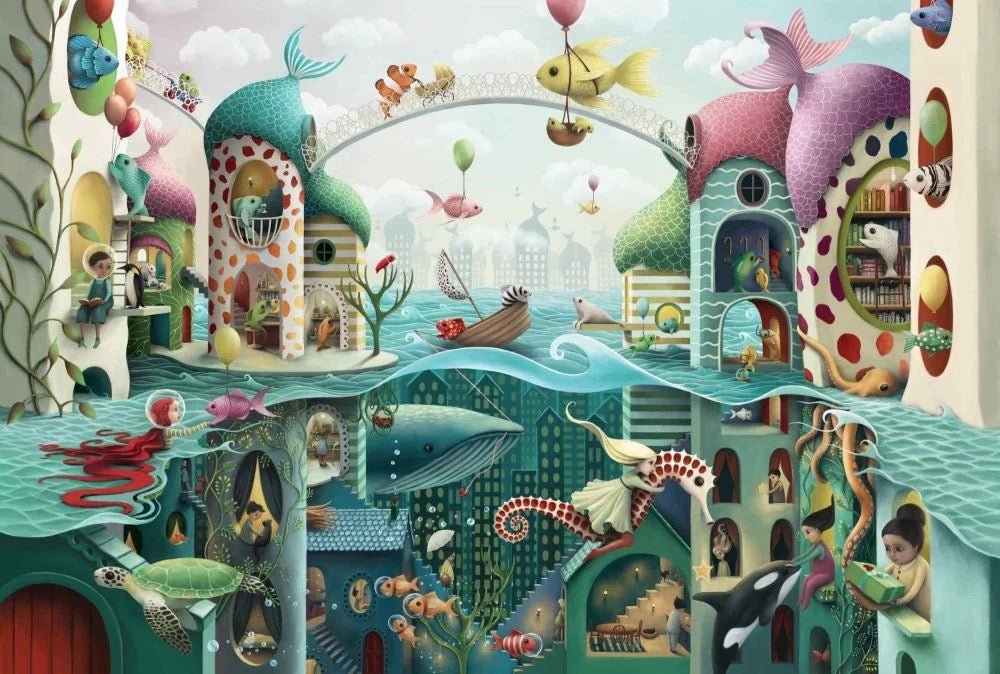 If Fish Could Walk Greeting Card Demelsa Haughton - Just Makers Demelsa Haughton Illustration