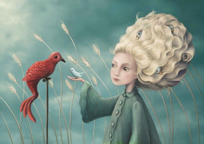 Bird Nest Greeting Card Demelsa Haughton