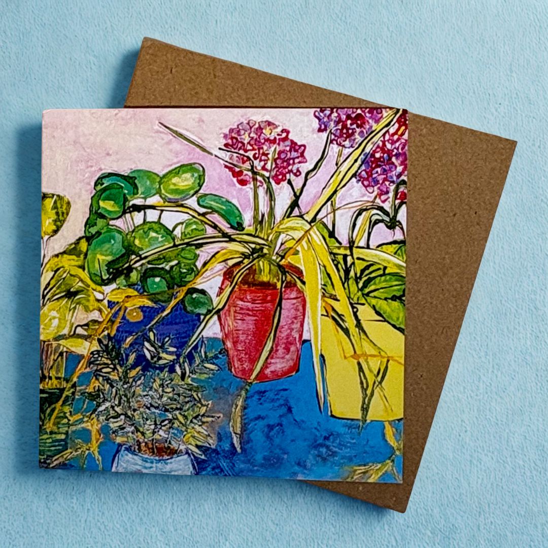 In the Conservatory Greeting Card - Gill Kirk_Just Makers
