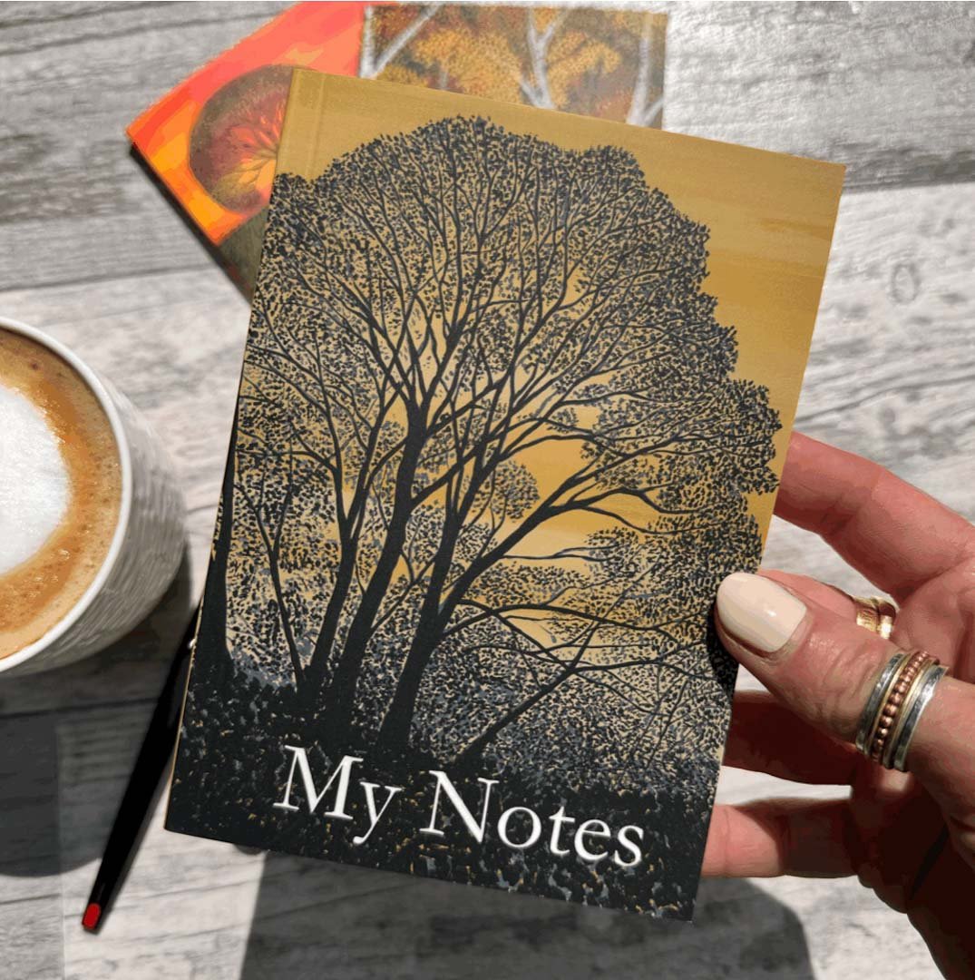 Set of Three Lined Notebooks Golden - Sarah Jane Nicholls - Just Makers Sarah Jane Nicholls
