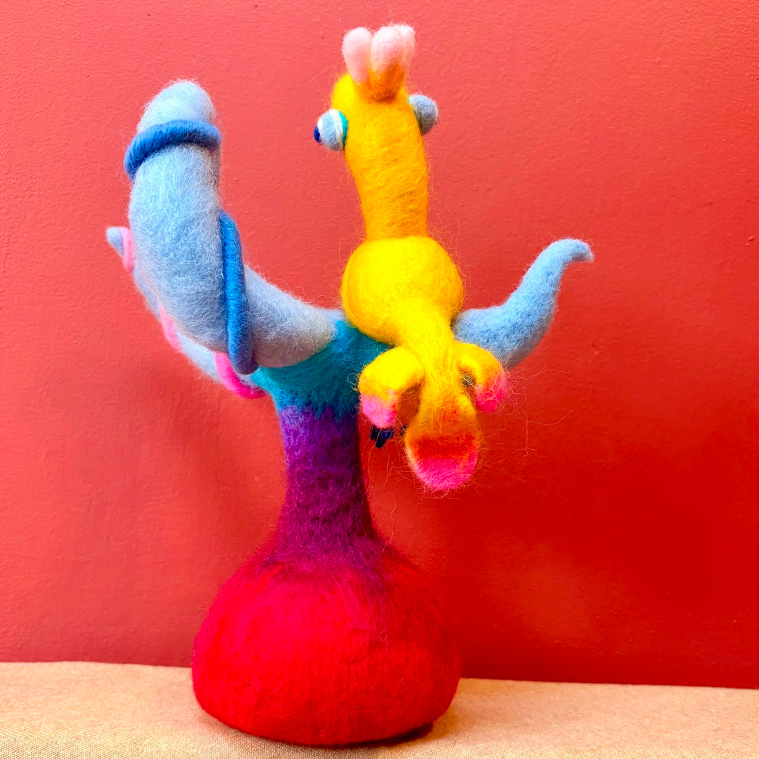 Is It a Peach or Nectarine? Felt Sculpture - Felts by Hannah_Just Makers