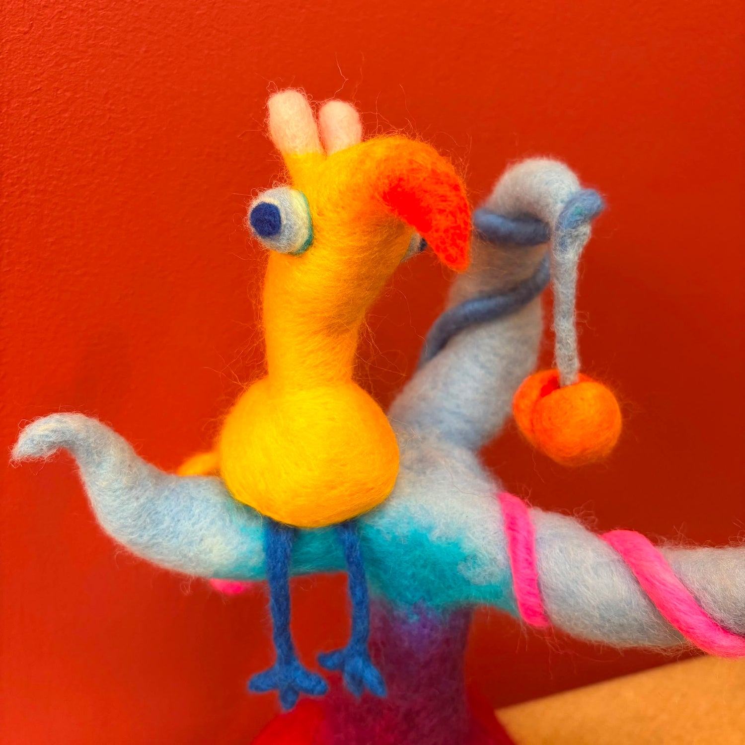Is It a Peach or Nectarine? Felt Sculpture - Felts by Hannah_Just Makers