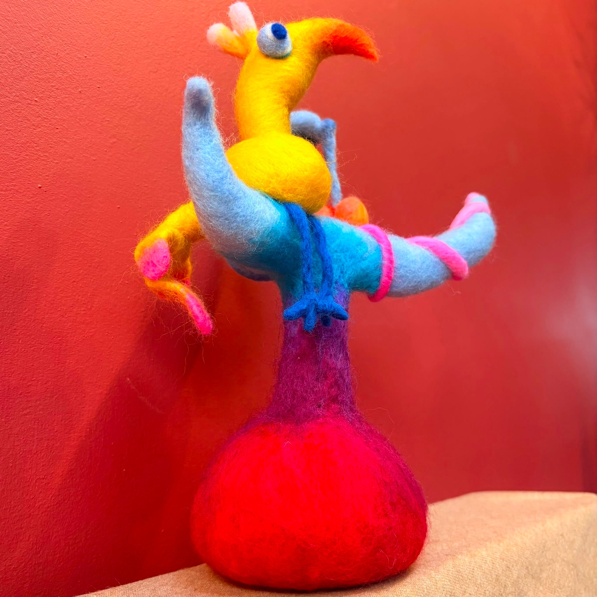 Is It a Peach or Nectarine? Felt Sculpture - Felts by Hannah_Just Makers