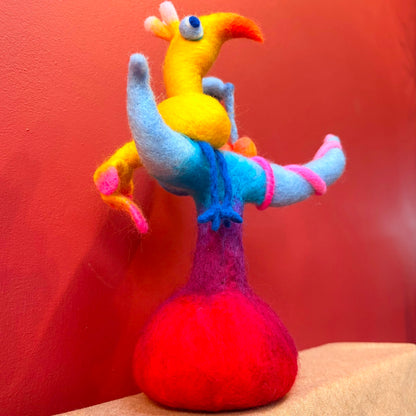 Is It a Peach or Nectarine? Felt Sculpture - Felts by Hannah_Just Makers