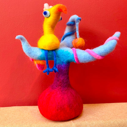 Is It a Peach or Nectarine? Felt Sculpture - Felts by Hannah_Just Makers