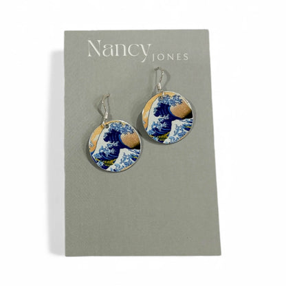 Japanese Waves Earrings - Nancy Jones_Just Makers