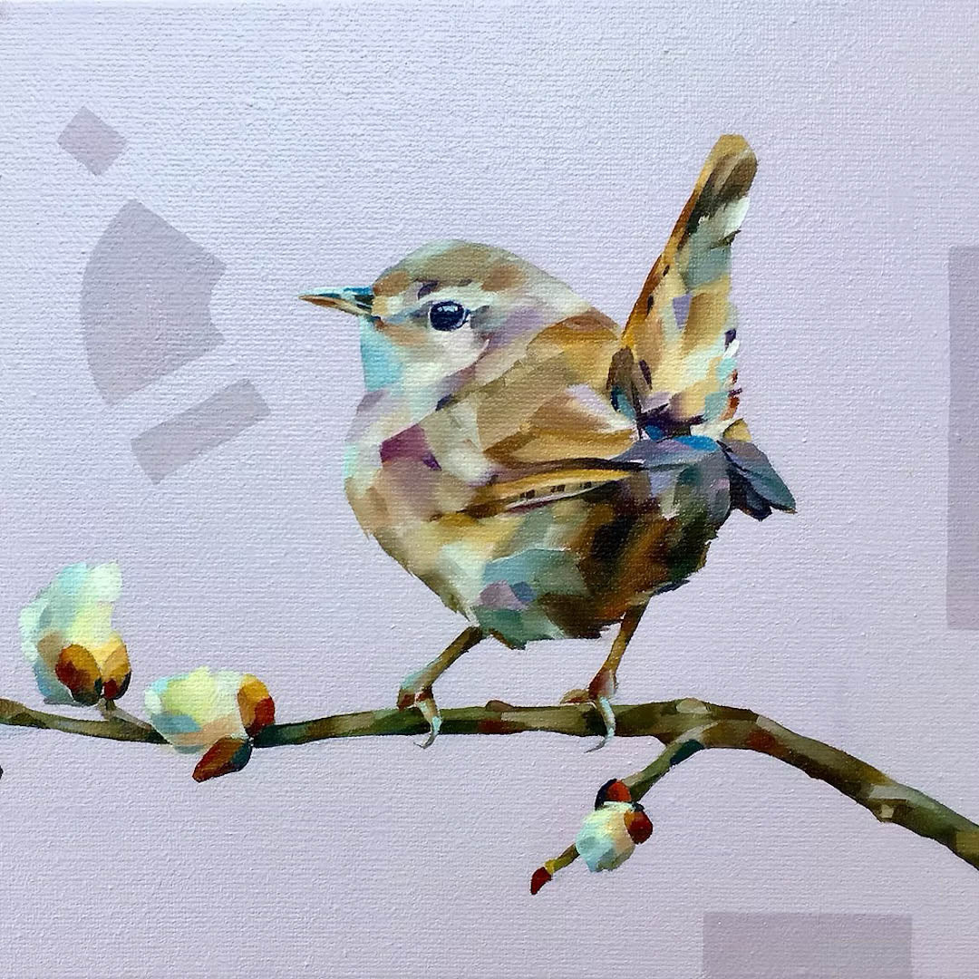 Jenny wren by Katherine Whitby greeting card_just Makers