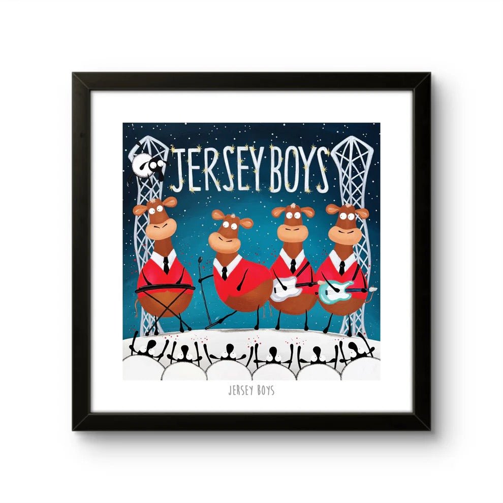 Jersey Boys 10" Print - Mervyn Tay Art - Just Makers Mervyn Tay Art